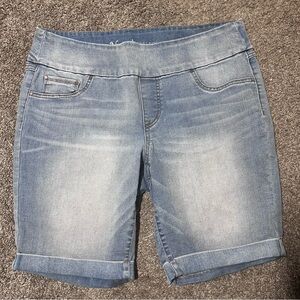 Natural Reflections Light Blue Denim Bermuda Shorts